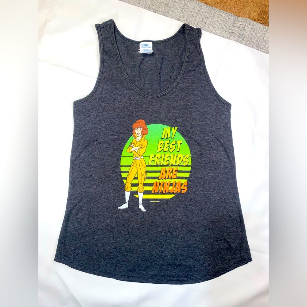 Women’s Small- April O’Neal teenage mutant ninja turtles tank top in grey